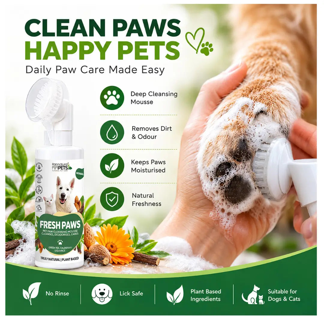 Pannatural Pets Paw Brush Foam Shampoo