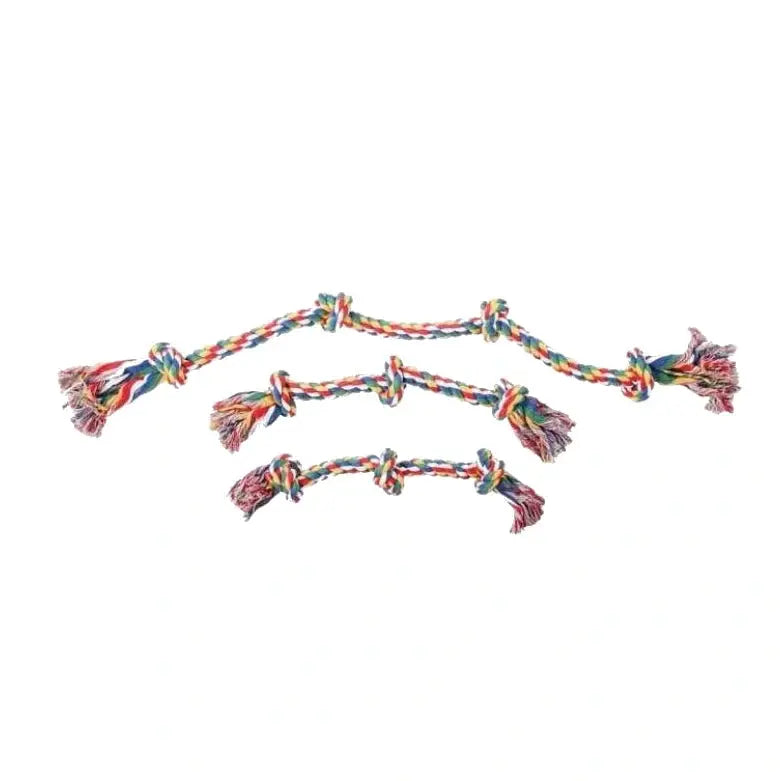 Pawise 3 Knot Rope Bone Rope Dog Toy Multi Colour image 2