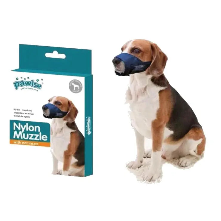 Pawise Adjustable Nylon Dog Muzzle with Net Insert image 9