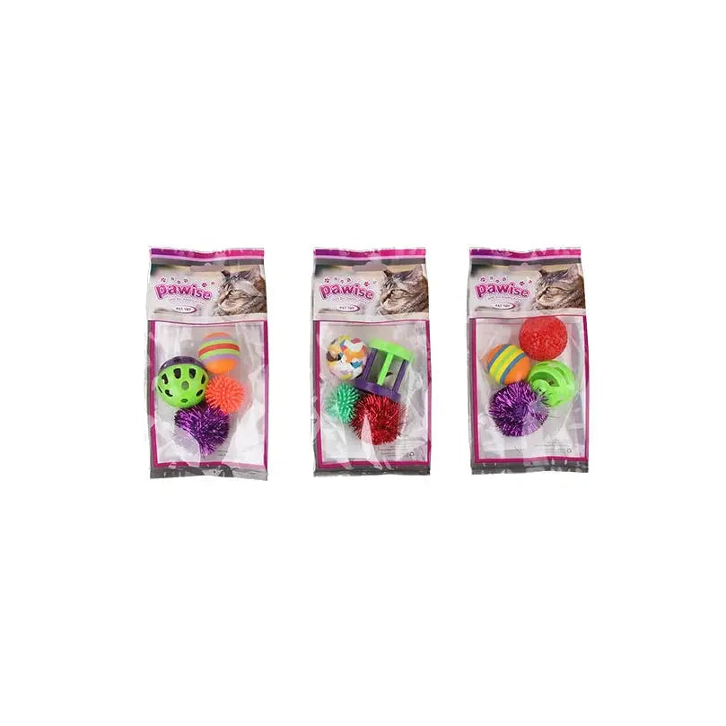 Pawise Cat Ball Toys 4 Pack