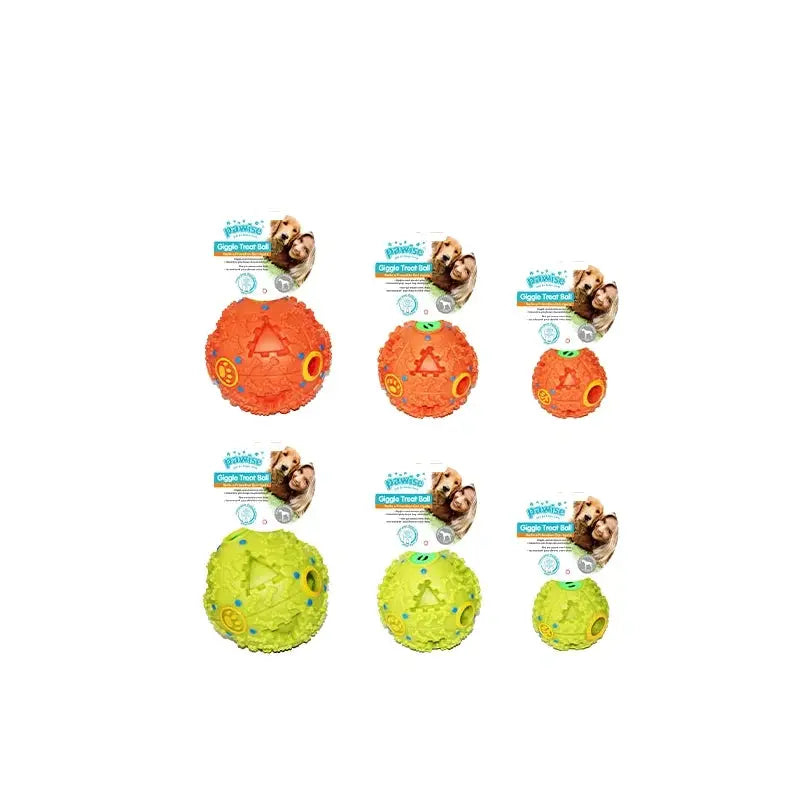 Pawise Giggle Treat Ball Dog Toy