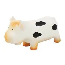 Pawise Latex Cow Squeaky Dog Toy 16cm   | Canine & Co