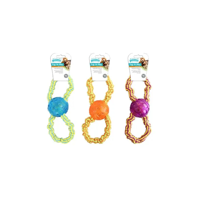 Pawise Tug-N-Play Ring Tug Dog Toy 30cm