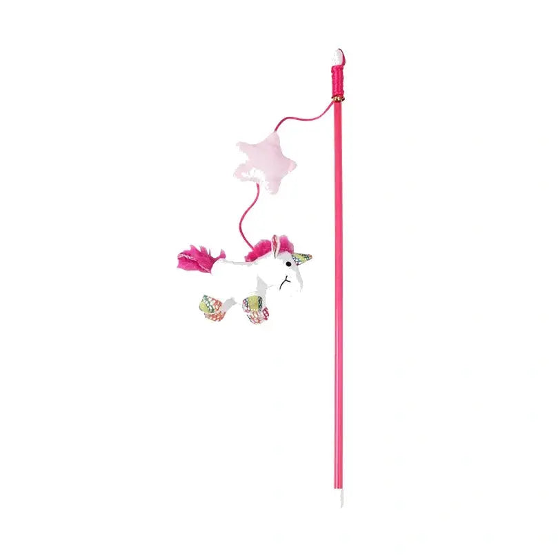 Pawise Unicorn Catnip Cat Teaser Wand 46cm image 2