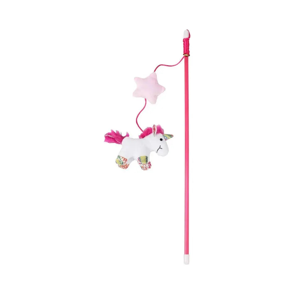 Pawise Unicorn Catnip Cat Teaser Wand 46cm   | Canine & Co