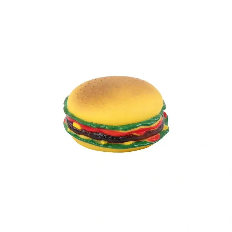 Pawise Vinyl Hamburger Squeaky Dog Toy 13cm