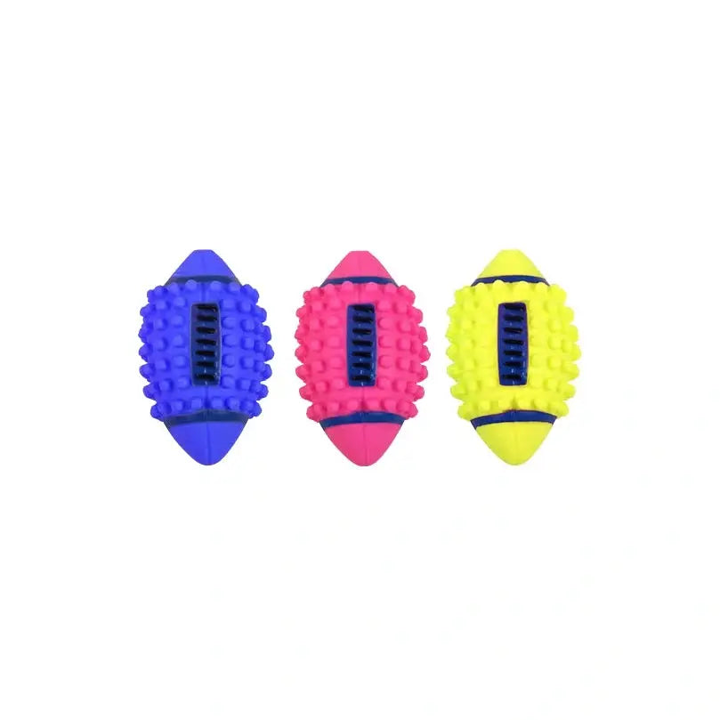 Pawise Vinyl Spiky Football Squeaky Dog Toy 12.5cm