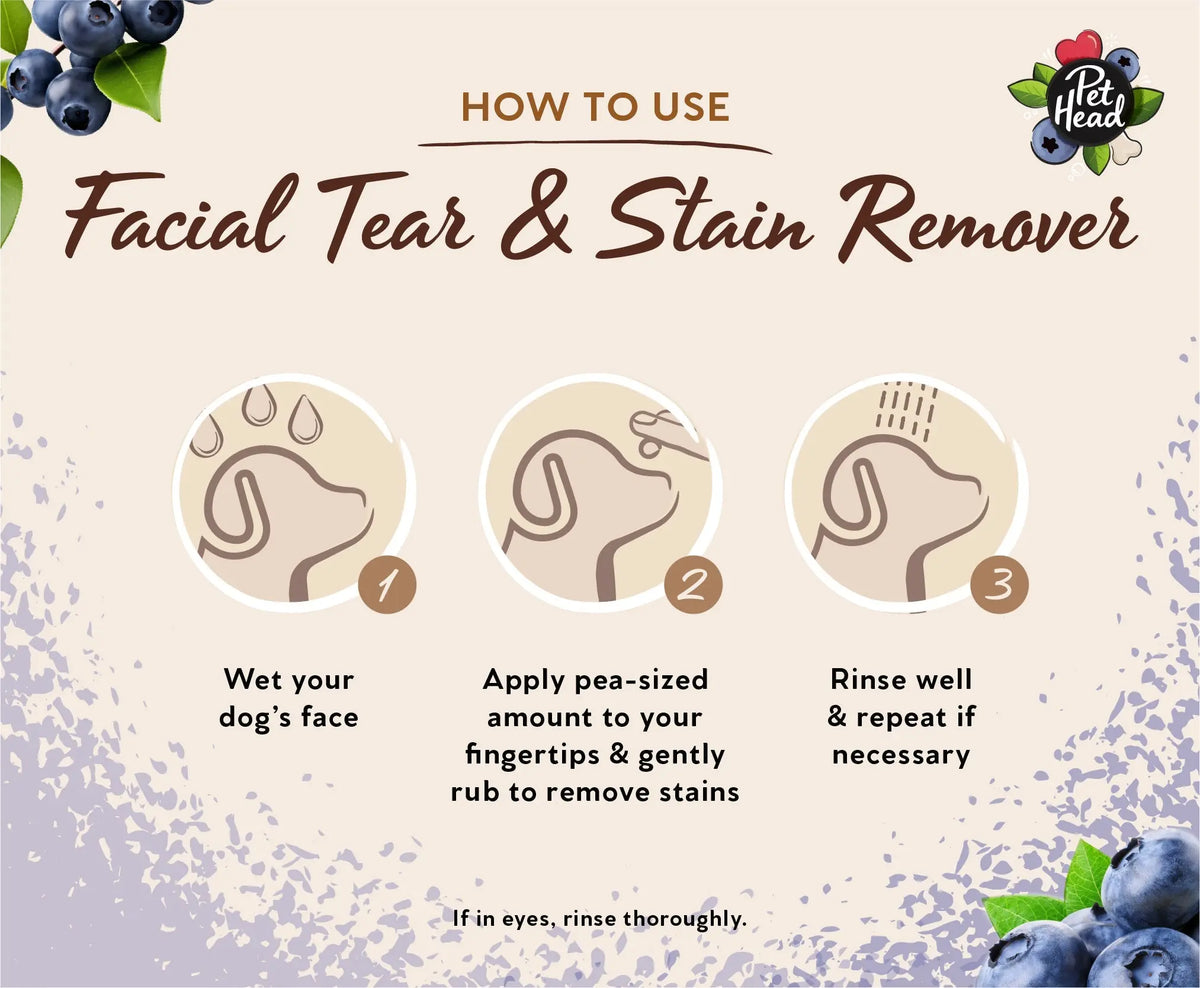 Pet Head Berry Bright Facial and Tear Stain Remover   | Canine & Co