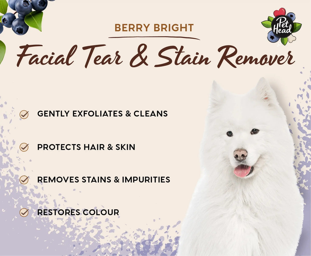 Pet Head Berry Bright Facial and Tear Stain Remover   | Canine & Co