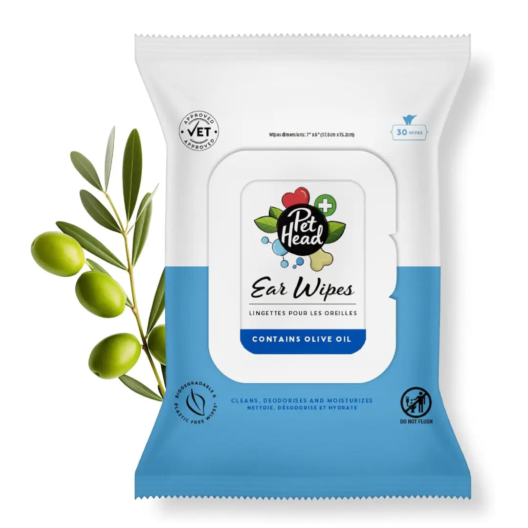 Pet Head Health Cat and Dog Ear Wipes   | Canine & Co