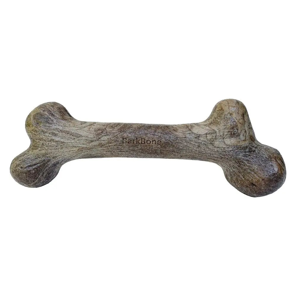 Natural dog bone chew toy, perfect for dental health and playtime fun.