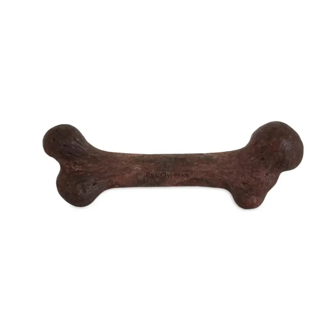 Pet Qwerks Dino Wood Barkbone Steak Dog Toy   | Canine & Co