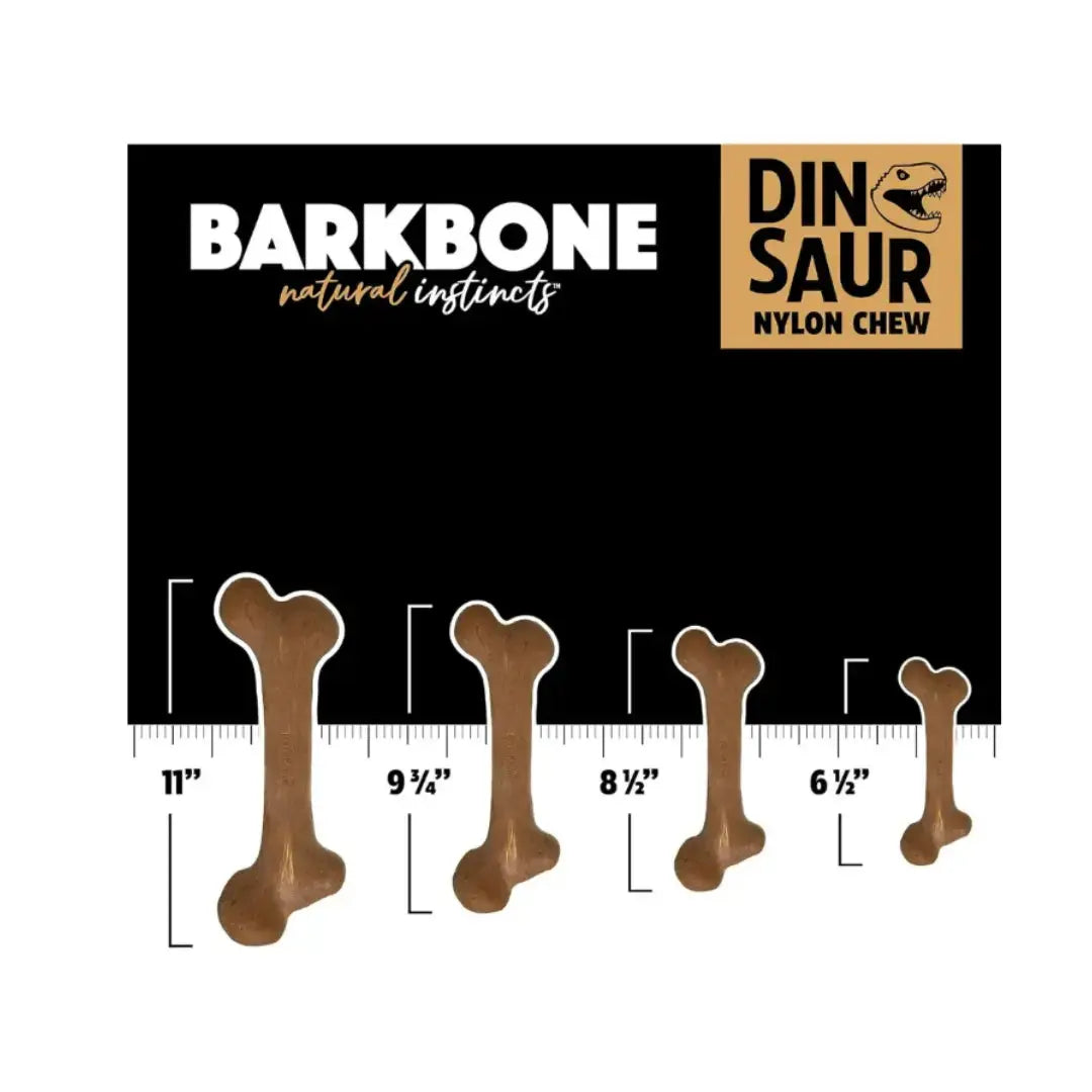 Pet Qwerks Dino Wood Barkbone Steak Dog Toy   | Canine & Co