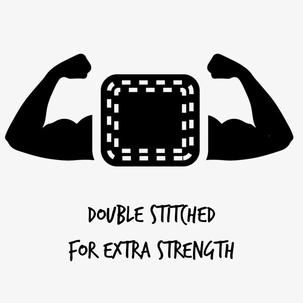 Strong double-stitched design for enhanced durability and strength in products.