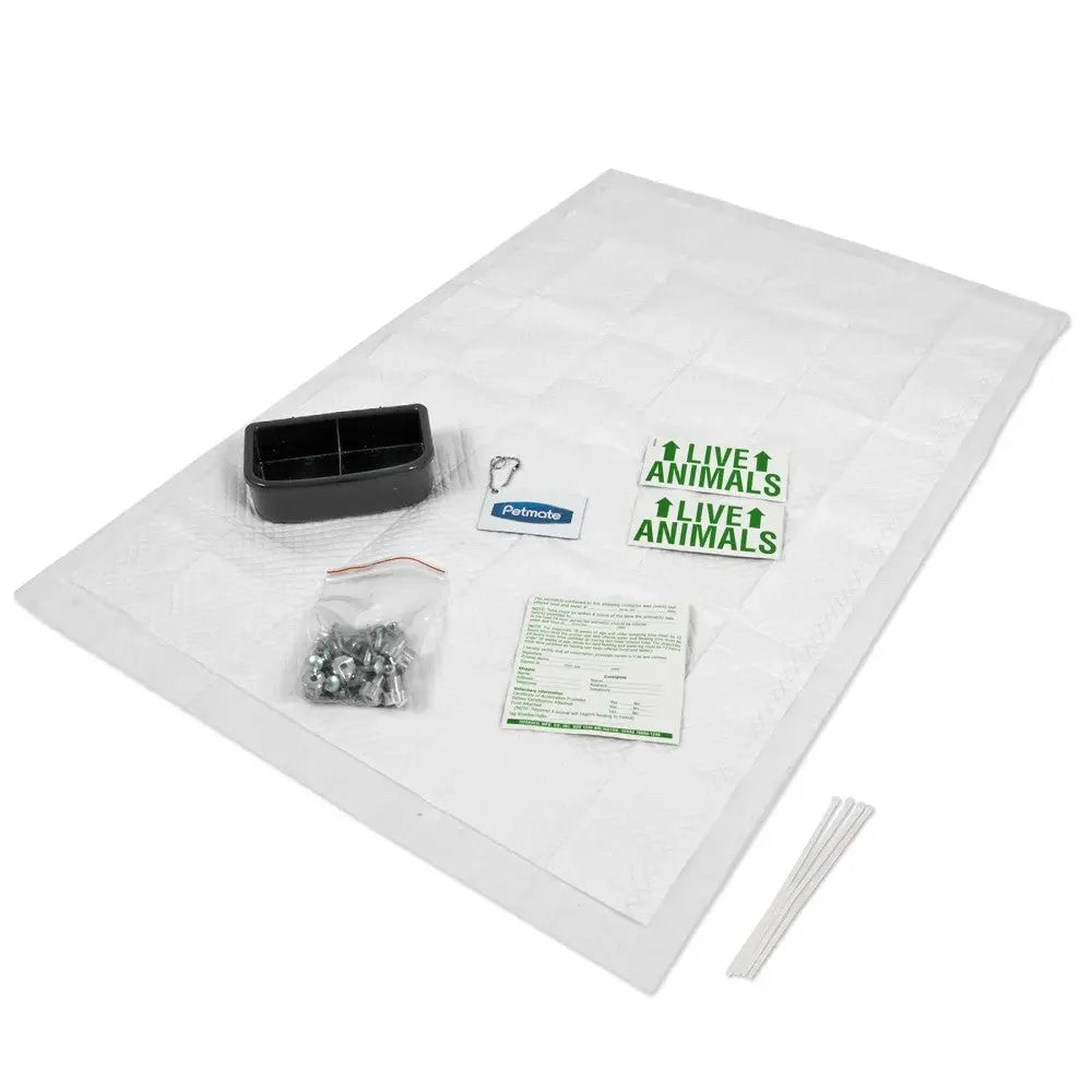 Petmate Airline Travel Kit showing travel accessories for pets online