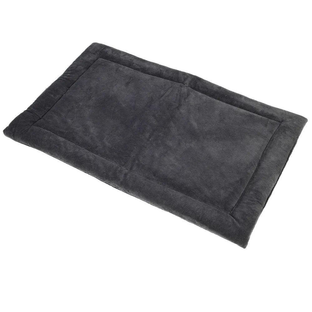 Cozy gray pet bed mat for ultimate comfort and relaxation for your furry friend.