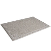Soft, plush pet mat with paw print design, perfect for keeping your floors clean and your pet comfortable.