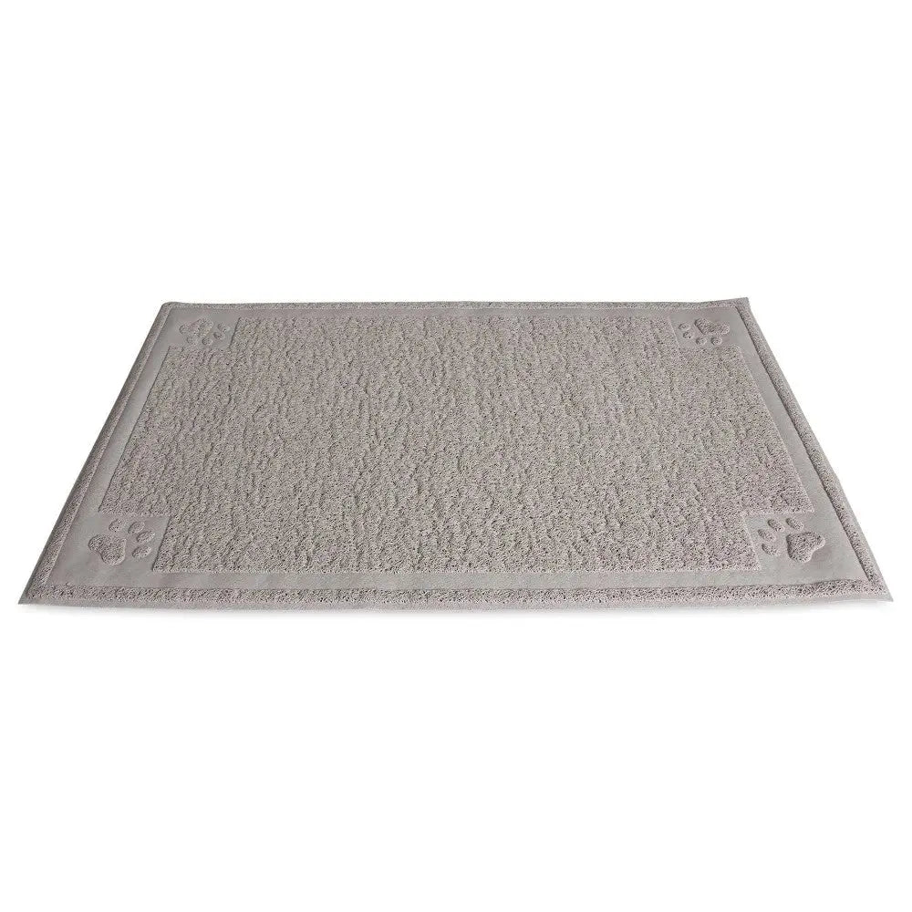 Soft pet mat with paw print design, perfect for keeping your floors clean and your pets comfortable.