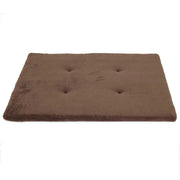 Cozy brown pet bed cushion with soft fabric for ultimate comfort and relaxation.