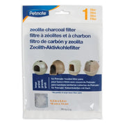 Petmate zeolite charcoal filter for hooded litter boxes, 6.3 x 5.5 inches, effective odor control.