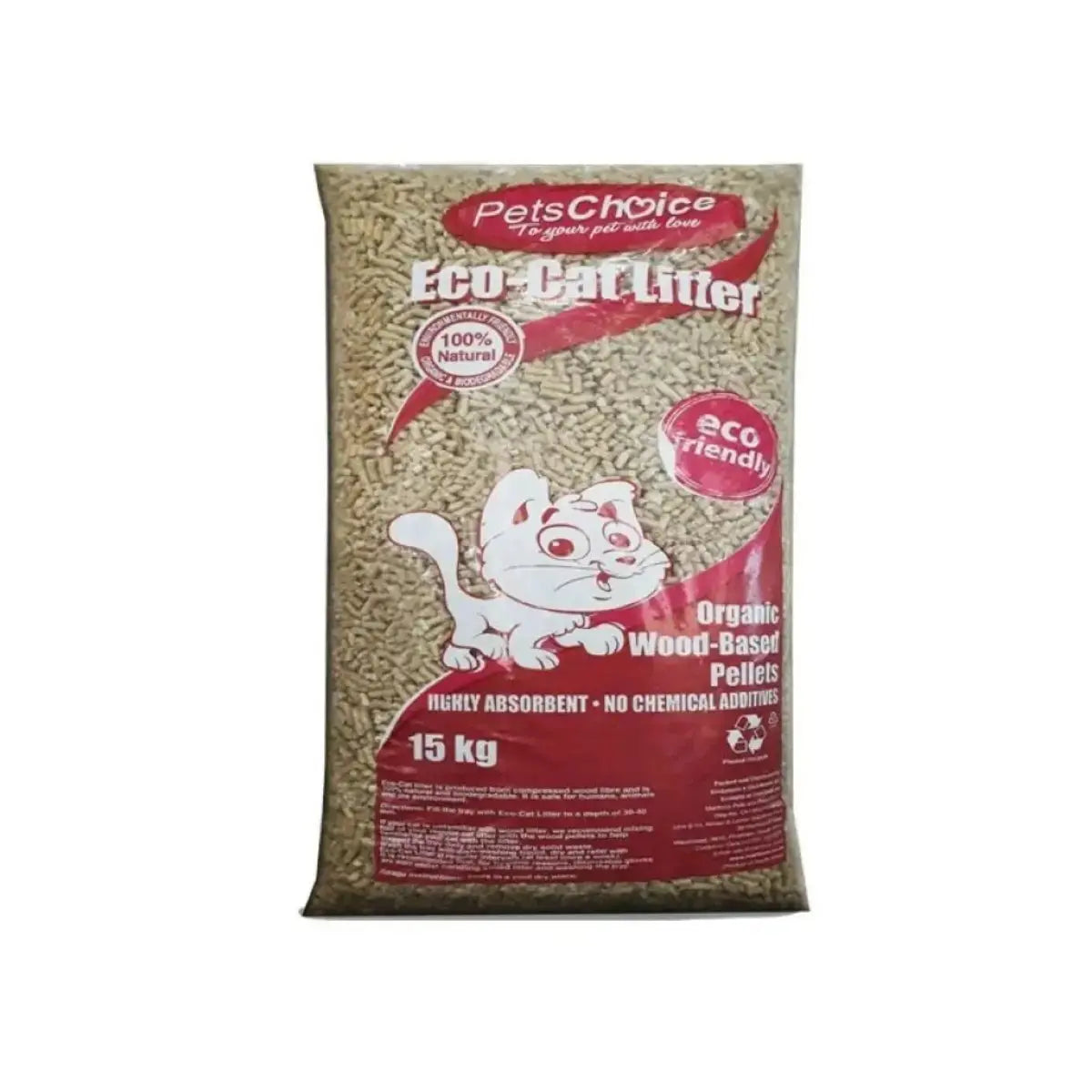 Pets Choice Eco Cat Litter 15kg   | Canine & Co