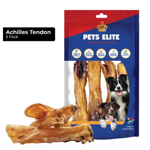 Pets Elite Beef Achilles Tendon Small Dog Chew Treats   | Canine & Co