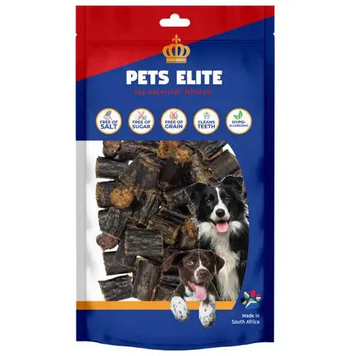 Pets Elite Beef Dry Sausage Dog Chew Treats   | Canine & Co