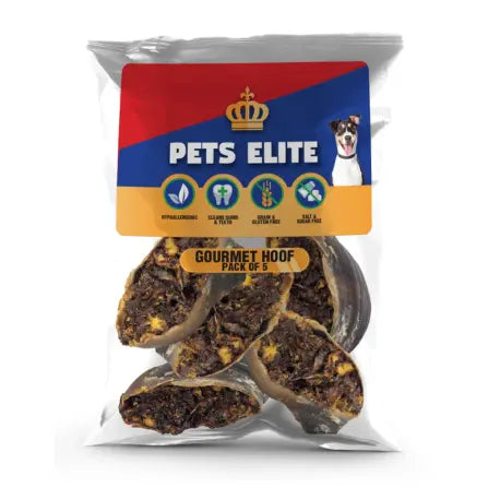 Pets Elite Beef Hooves Gourmet Dog Chew Treats   | Canine & Co