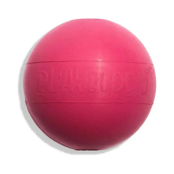 PlayBuddy Ball Rubber Fetch Dog Toy Pink