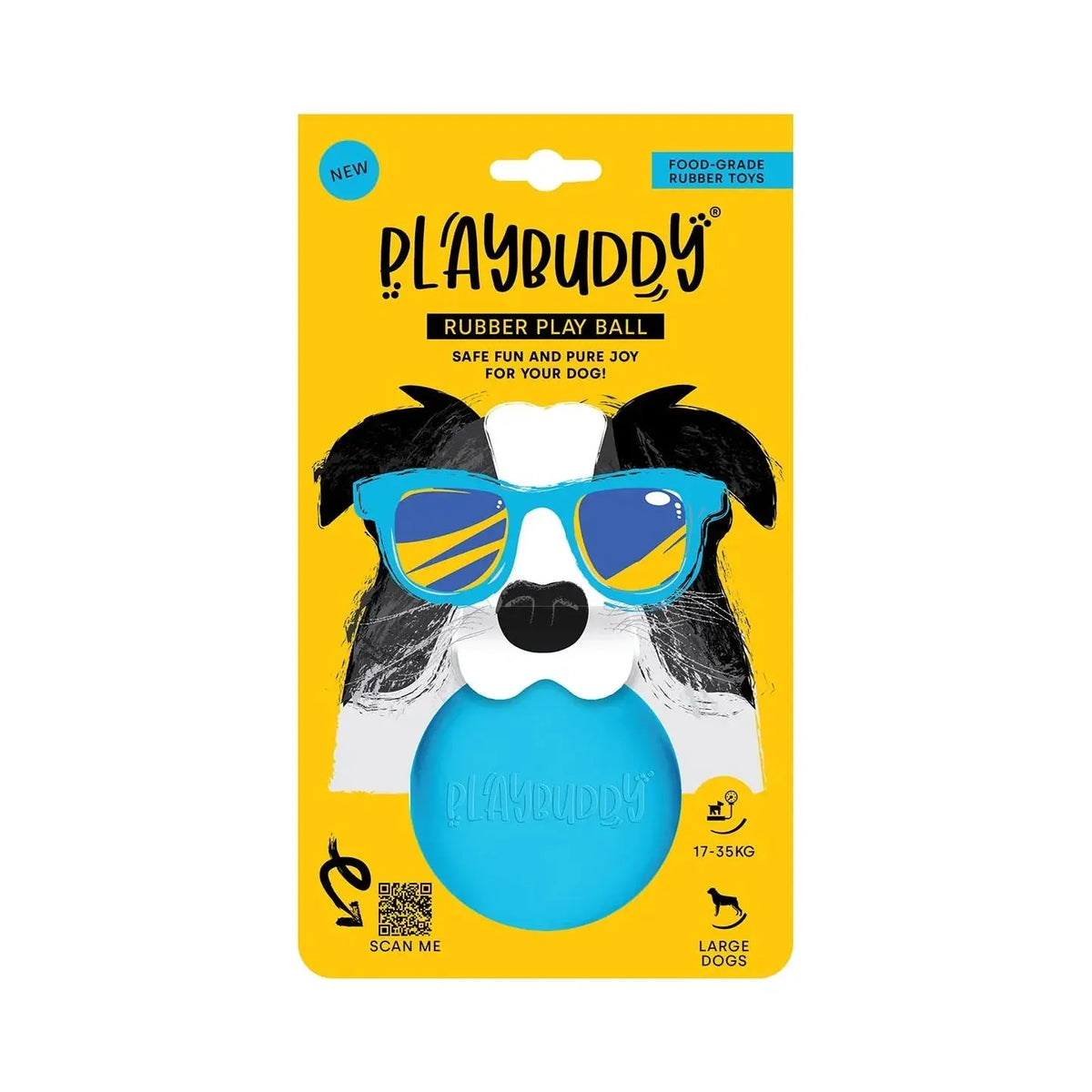 PlayBuddy Ball Rubber Fetch Dog Toy image 4
