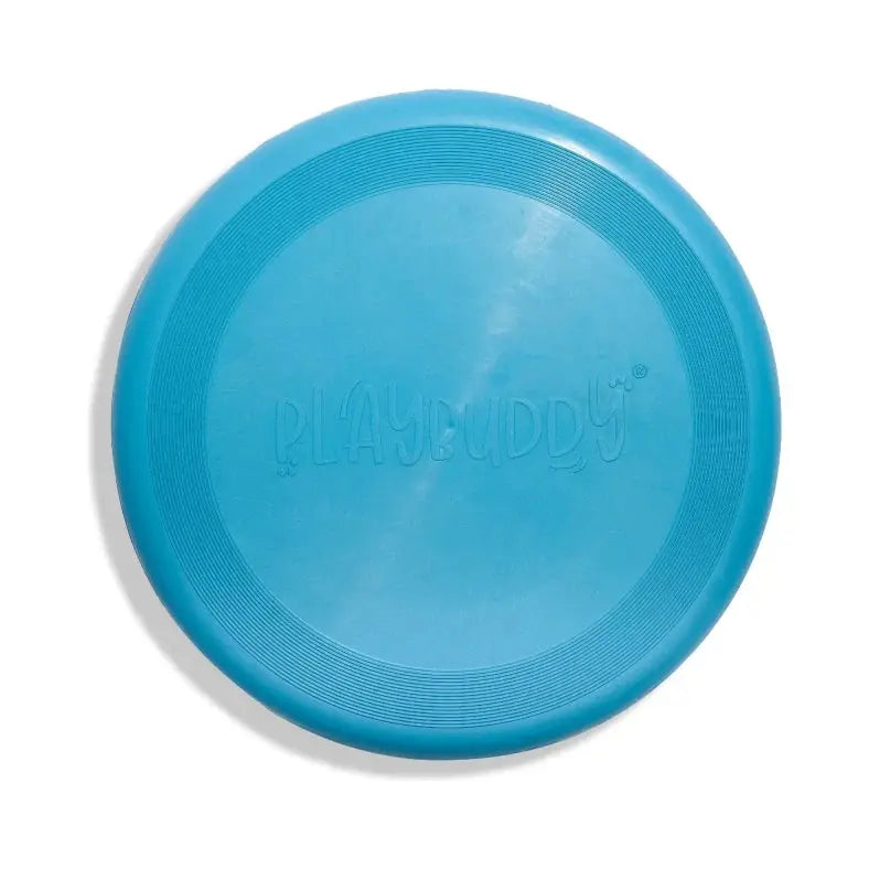 PlayBuddy Frisbee Rubber Fetch Dog Toy Blue