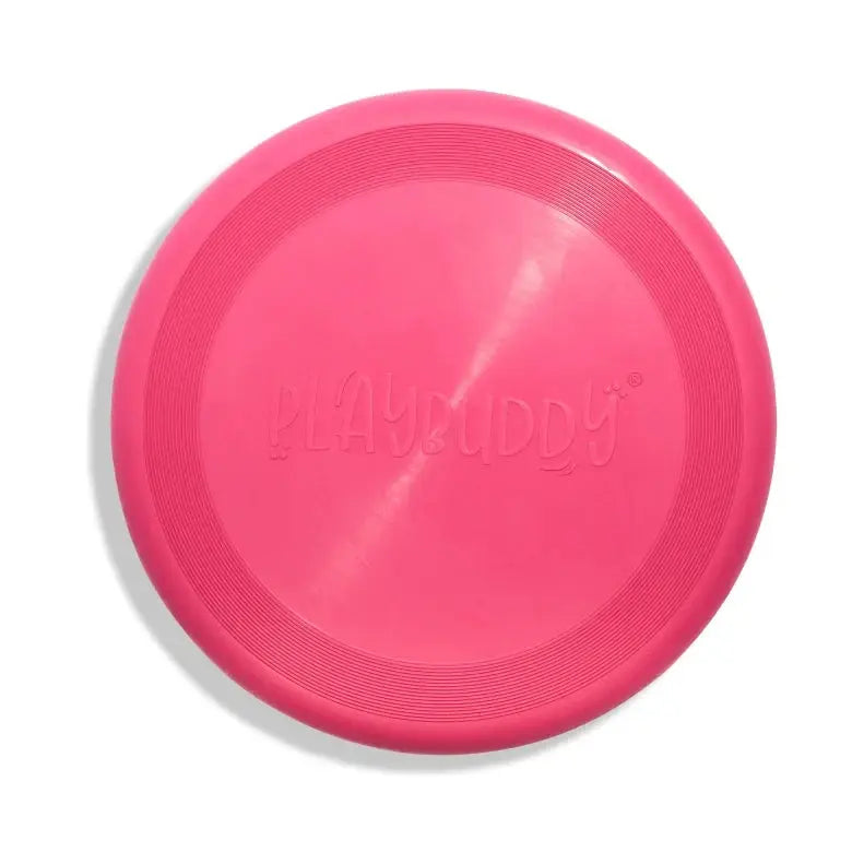 PlayBuddy Frisbee Rubber Fetch Dog Toy Pink