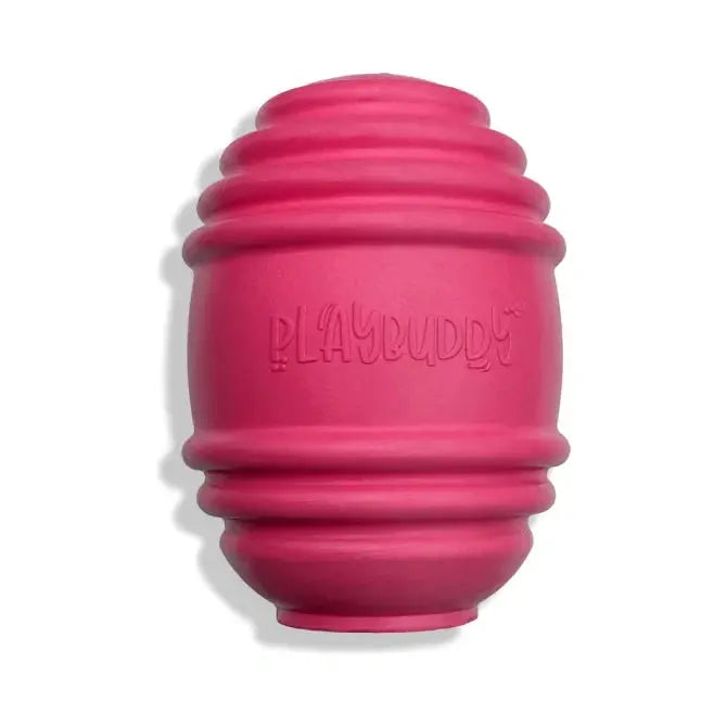 PlayBuddy Thrill Rubber Treat Dog Toy Pink