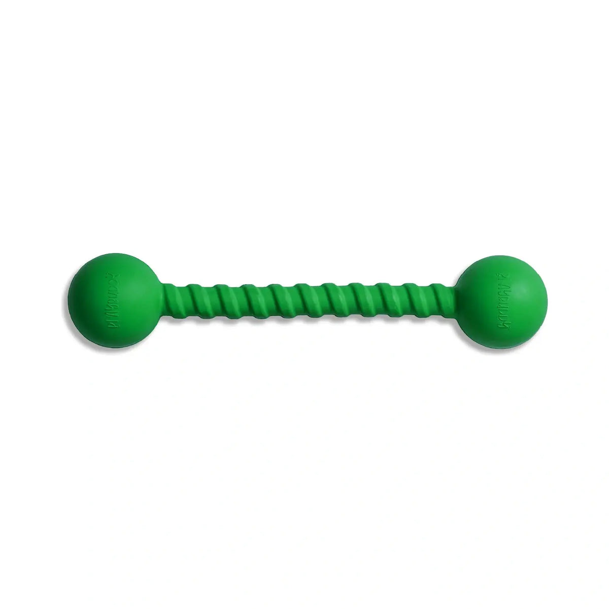 PlayBuddy Twizzoo Rubber Tug and Fetch Dog Toy Green