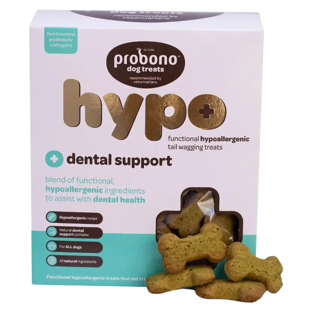 Probono Hypoallergenic Dental Support Dog Biscuits   | Canine & Co