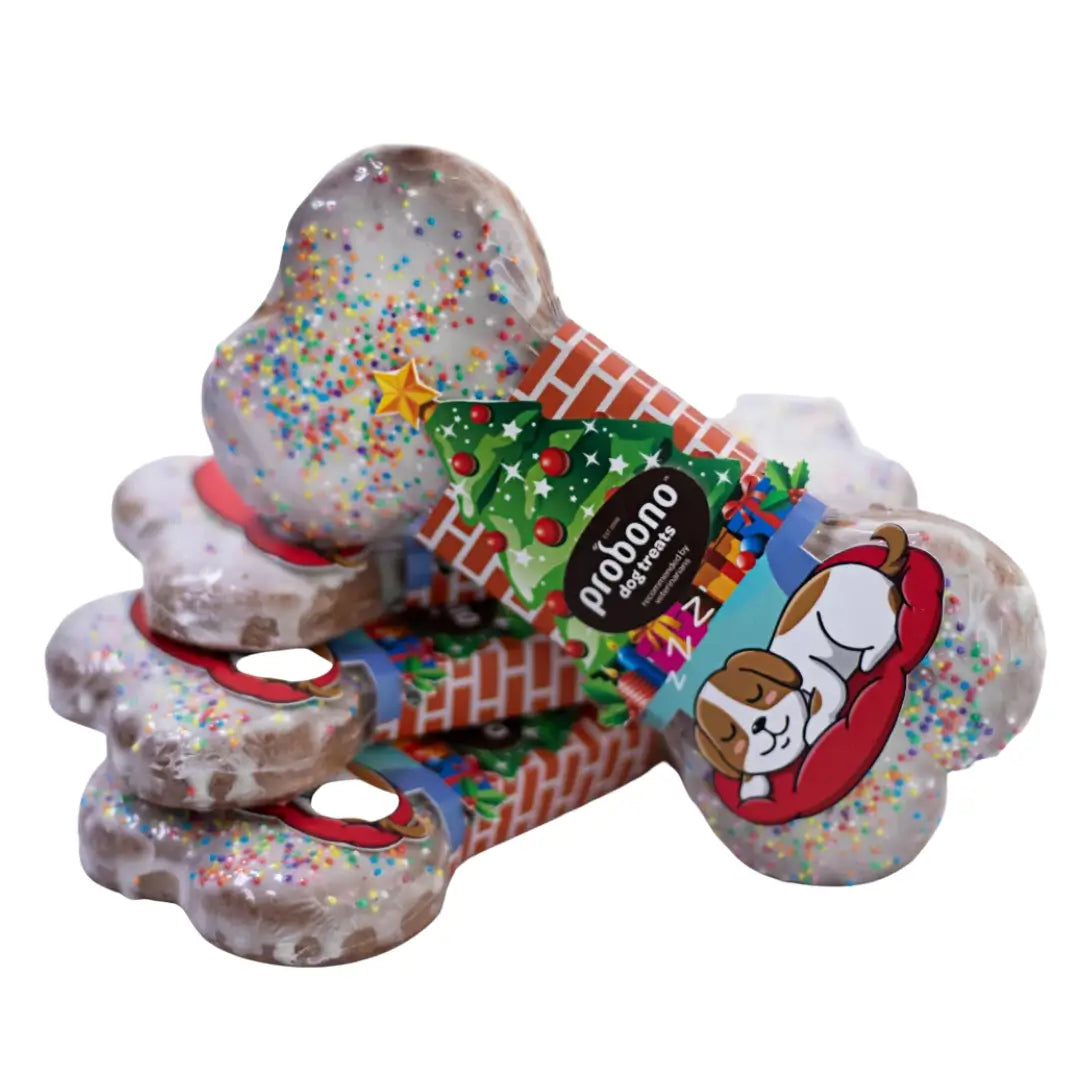 Probono Christmas Jumbo Iced Bone Dog Biscuit
