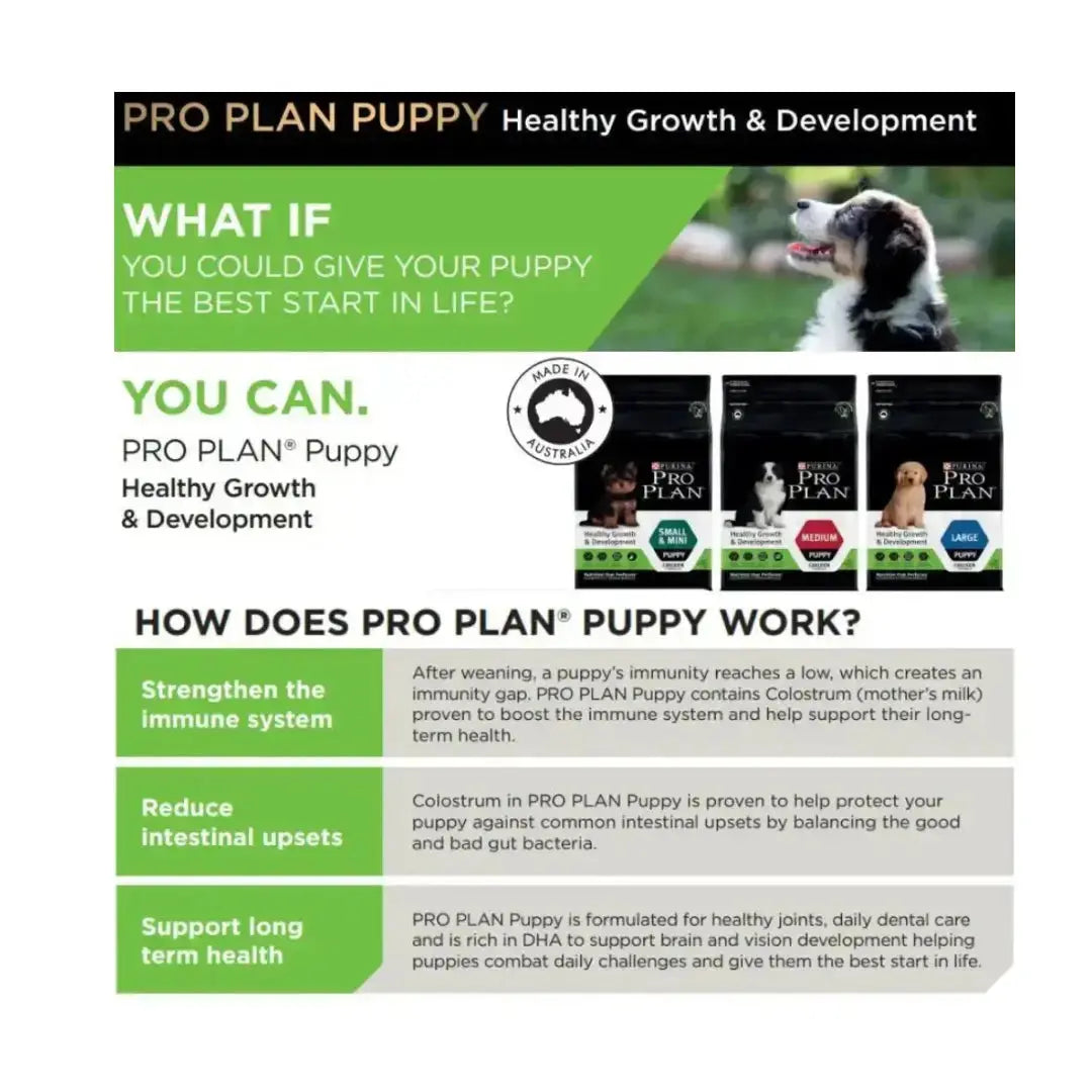 Purina Pro Plan Puppy Healthy Growth & Development Small & Toy Dry Dog Food   | Canine & Co