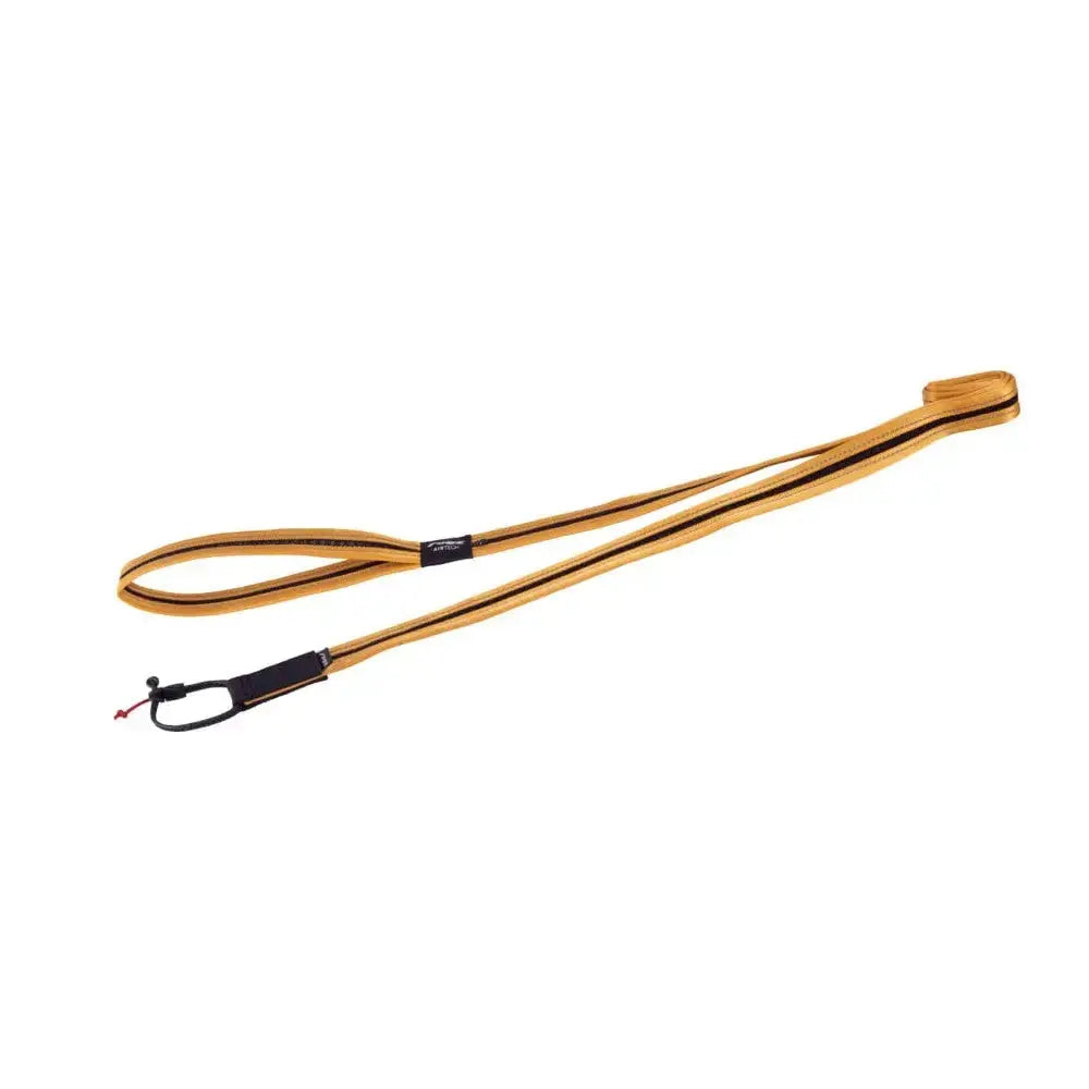 Durable yellow dog leash with a comfortable grip and secure clip for safe walks.