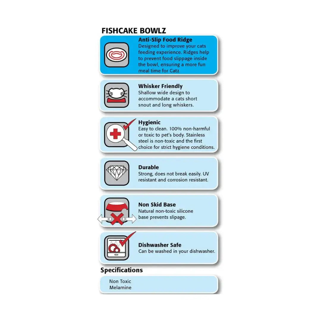 Rogz Catz Bowl Fishcake   | Canine & Co