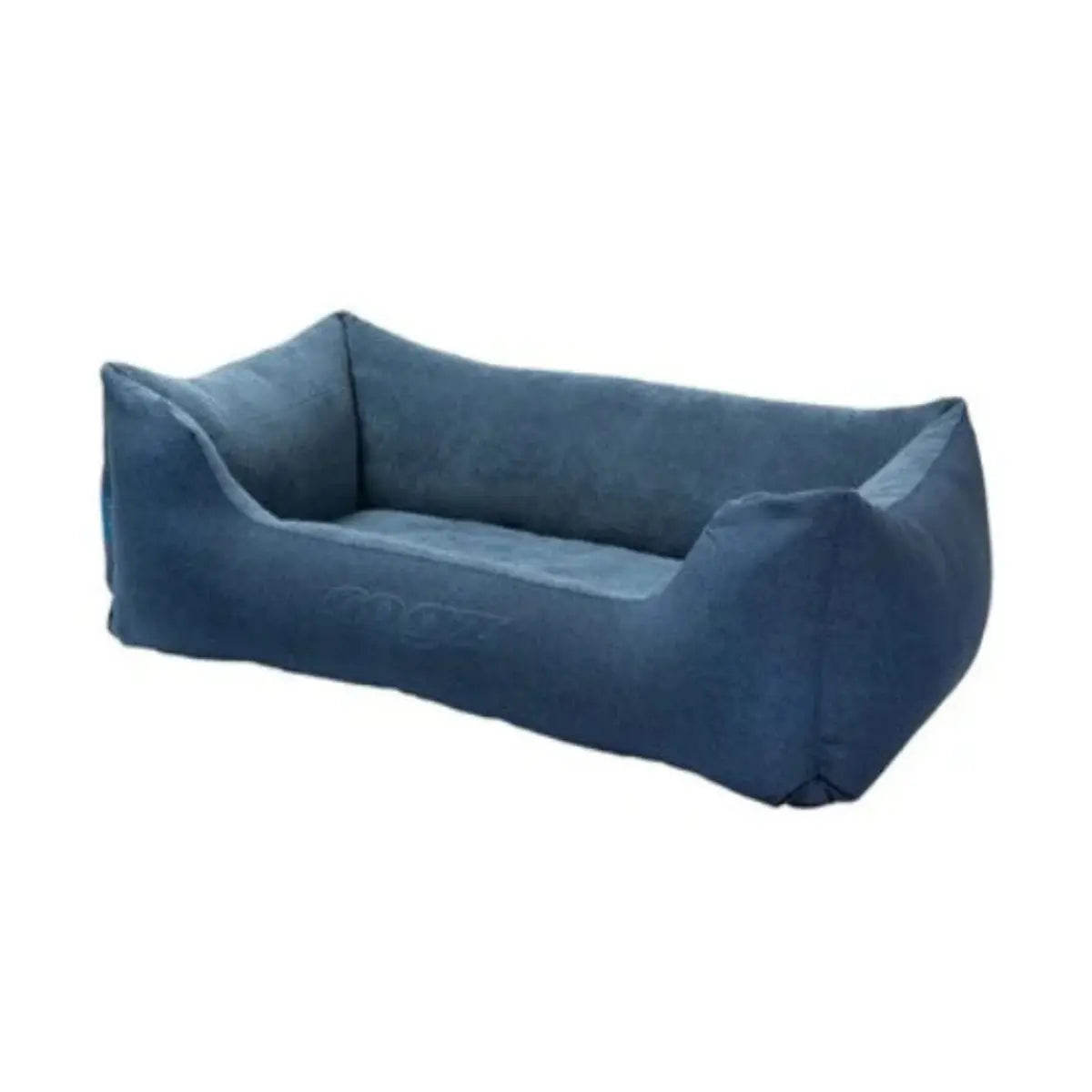 Cozy blue pet bed with soft fabric for ultimate comfort and relaxation.