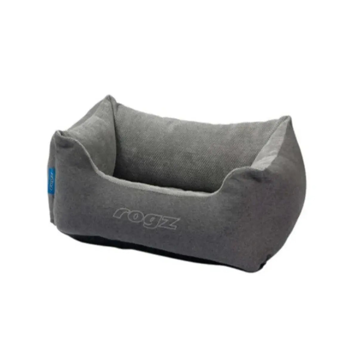 Cozy gray pet bed with soft fabric for ultimate comfort and relaxation.