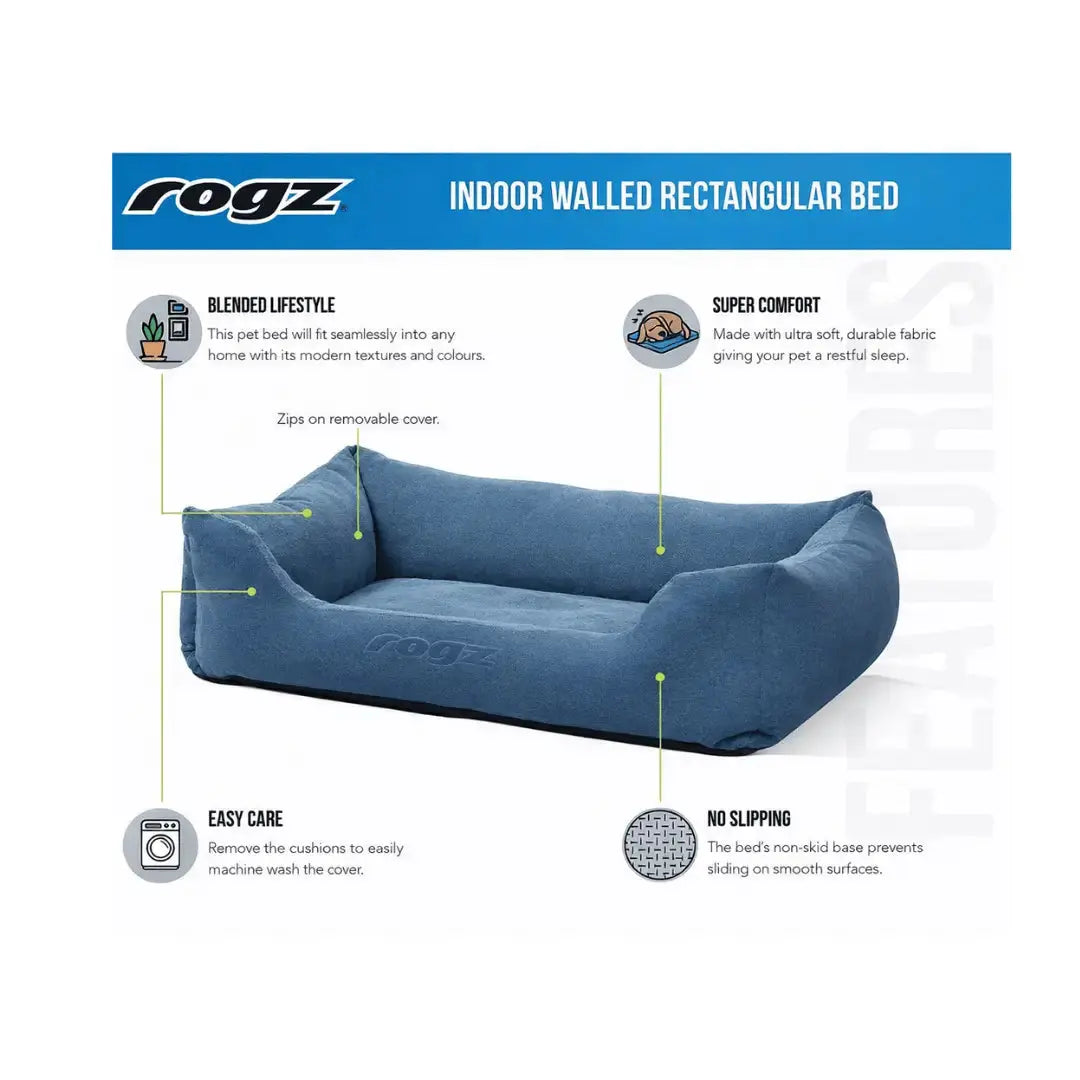 Rogz Indoor Walled Bed   | Canine & Co