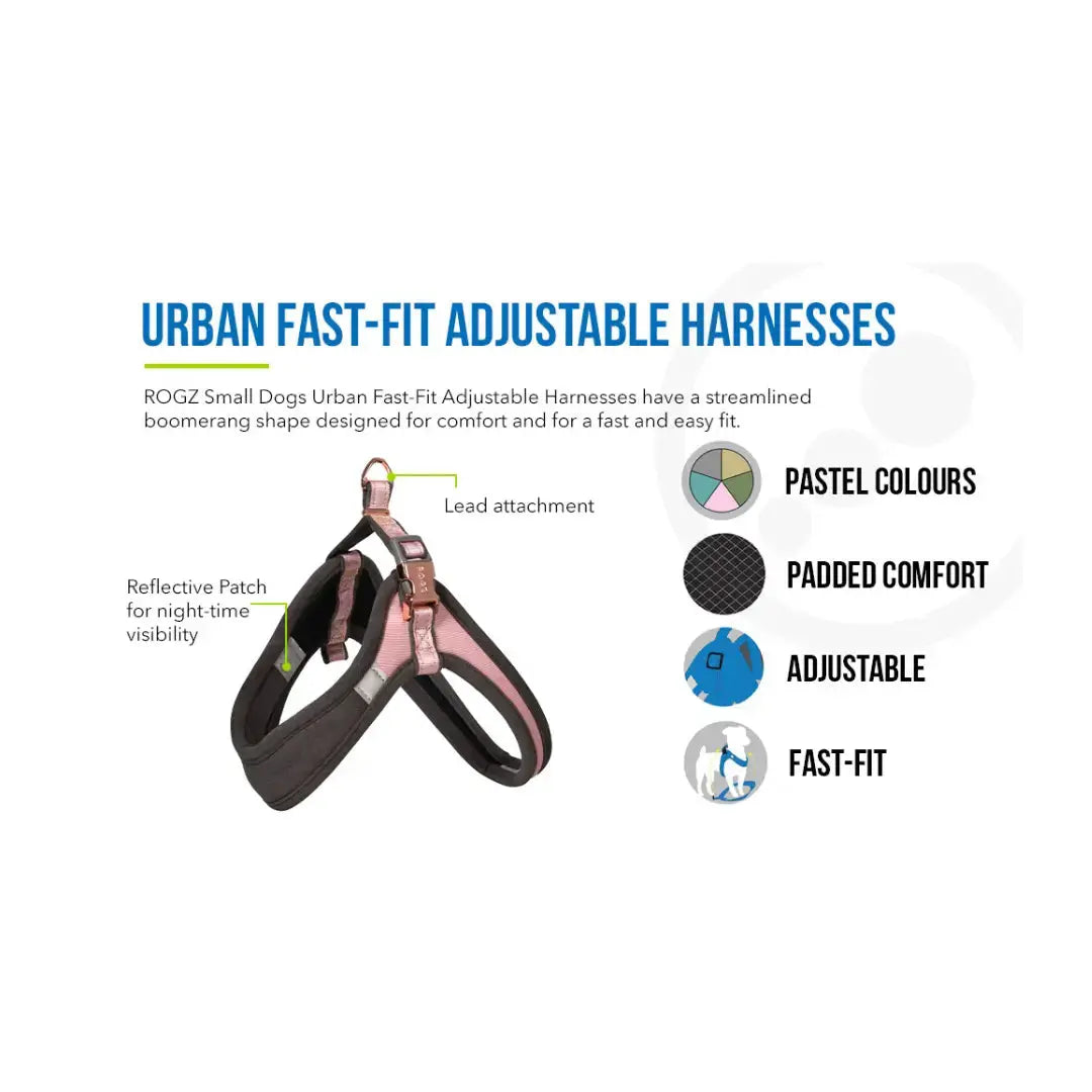 Rogz Urban Fast Fit Adjustable Dog Harness   | Canine & Co