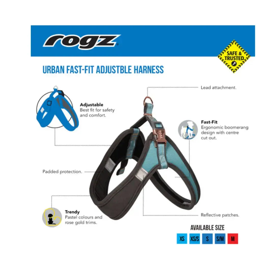 Rogz Urban Fast Fit Adjustable Dog Harness   | Canine & Co