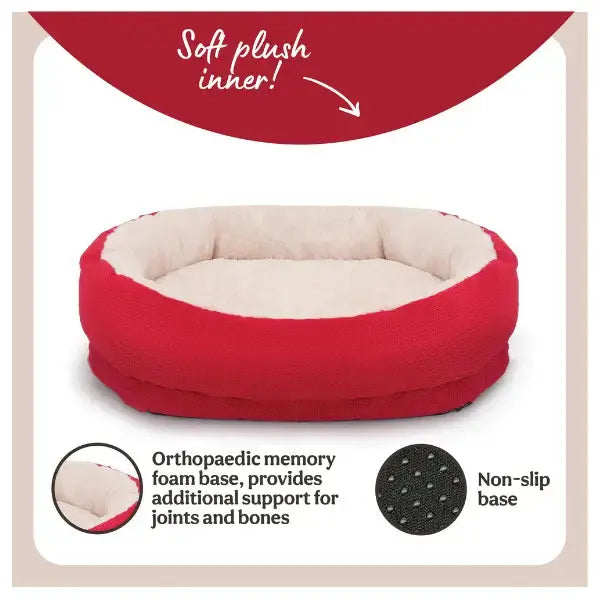 Rosewood Red Orthopedic Bed   | Canine & Co