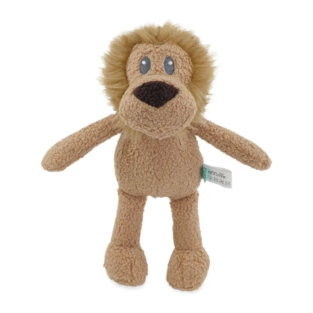 Soft plush lion toy with a friendly face and fluffy mane, perfect for cuddling and playtime.