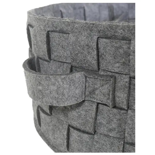 Rosewood Silver Felt & Fur Plaited