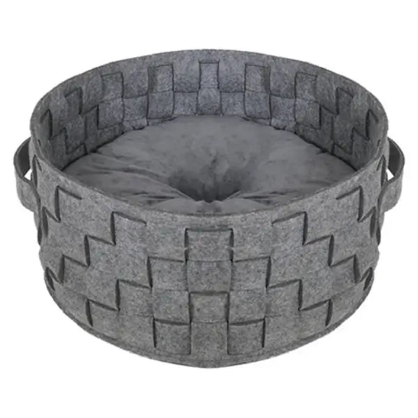 Rosewood Silver Felt & Fur Plaited