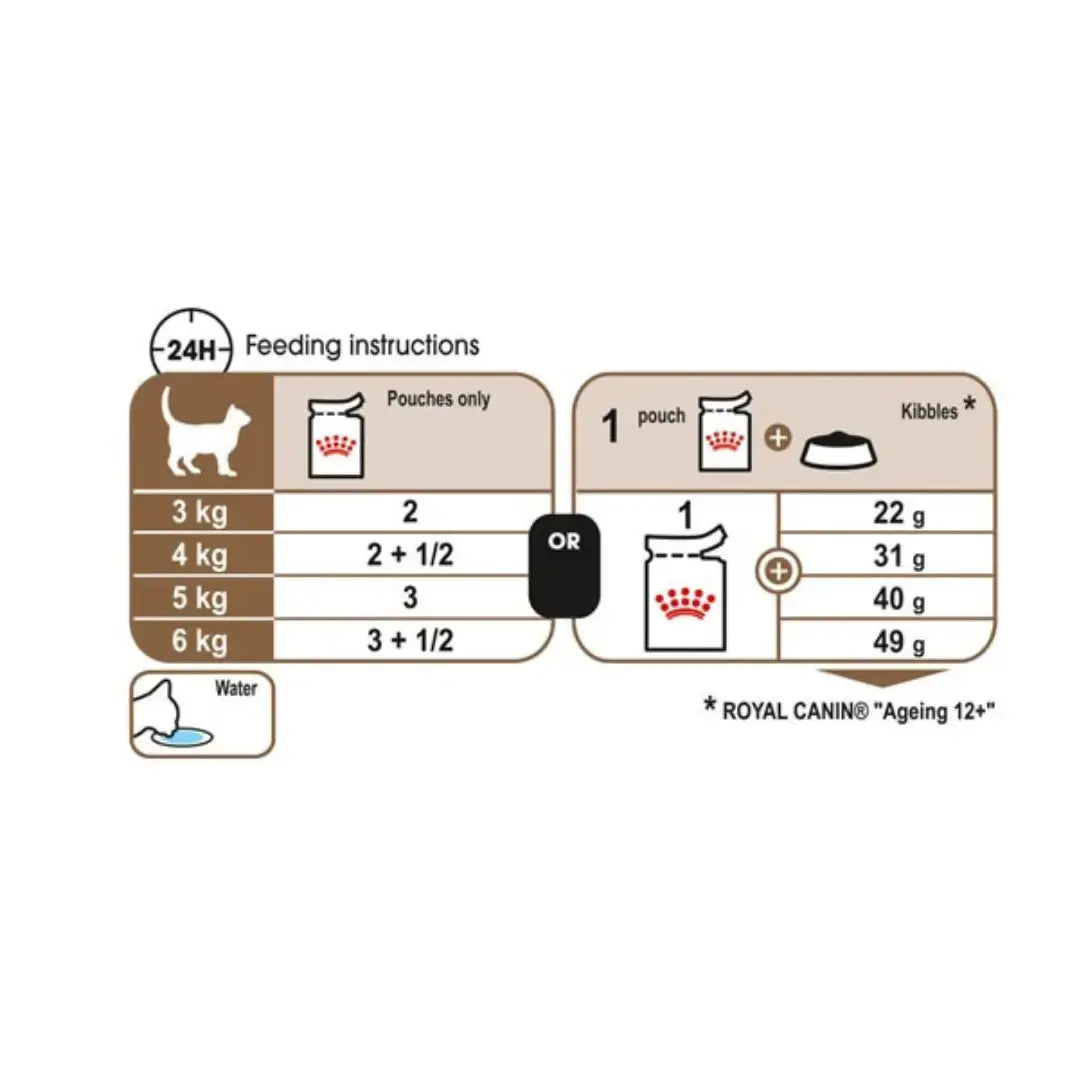 Royal Canin Ageing +12 Cat Wet Cat Food Pouch   | Canine & Co