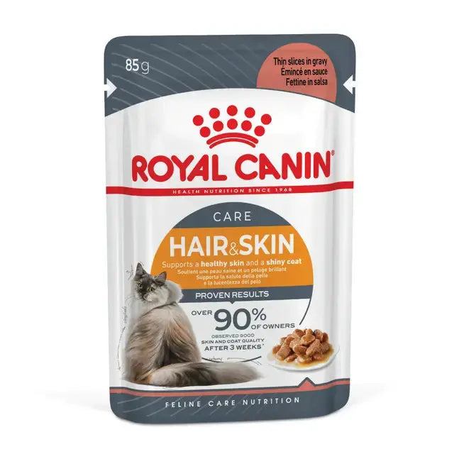 Royal Canin Hair & Skin Care Cat Wet Cat Food Pouch   | Canine & Co